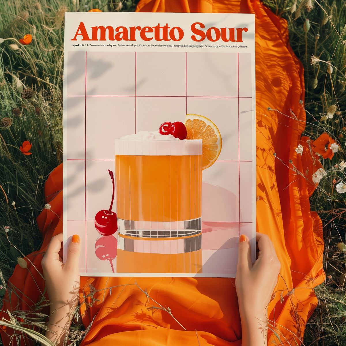 Amaretto Sour Wall Print