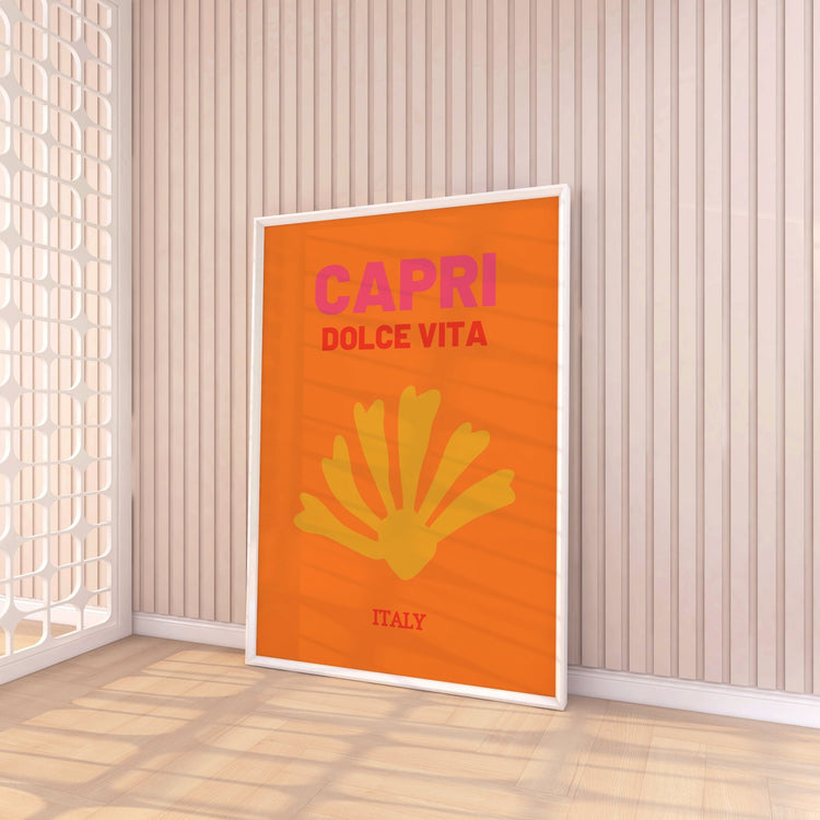 Capri Italy Travel Poster