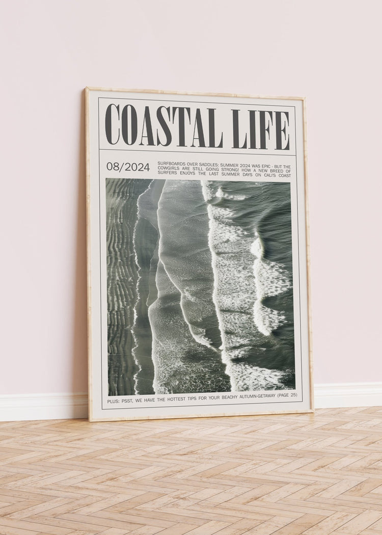 Coastal Beach Life Poster
