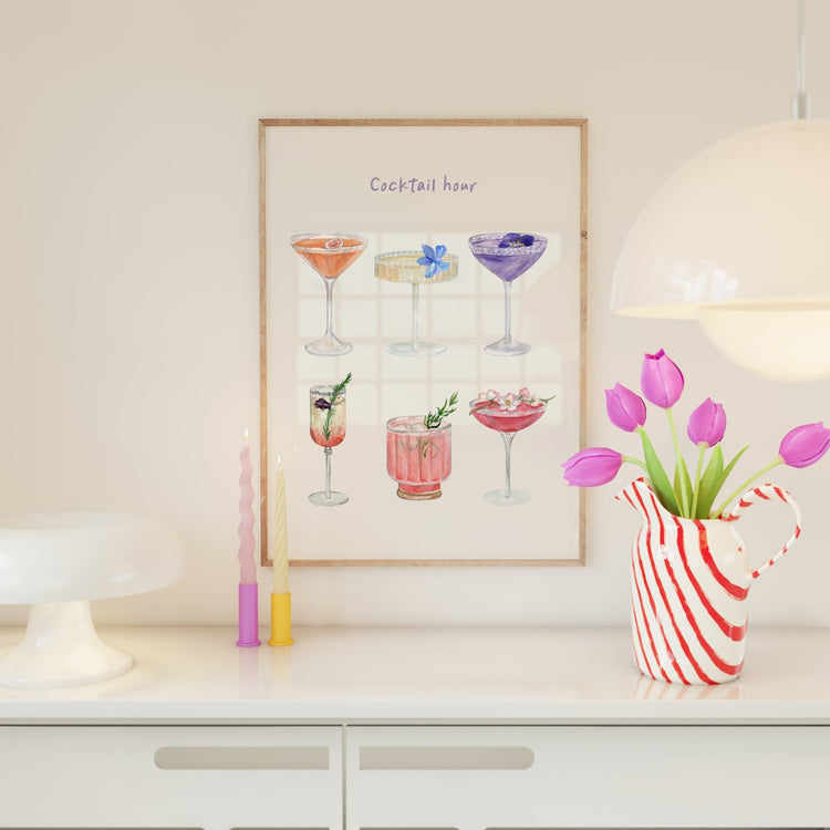 Cocktail Hour Aesthetic Poster