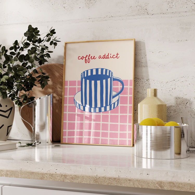 Coffee Addict Kitchen Poster