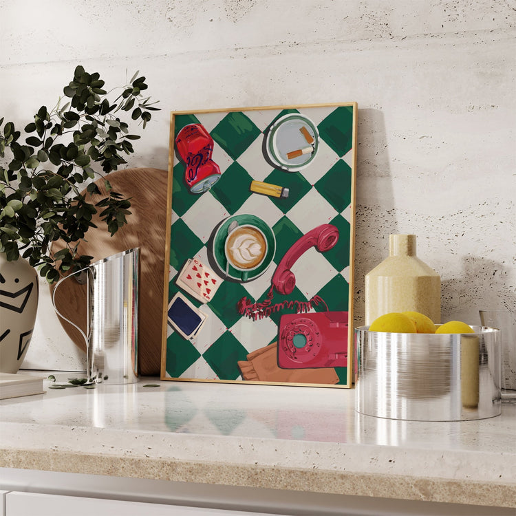 Coffee and Cards Poster