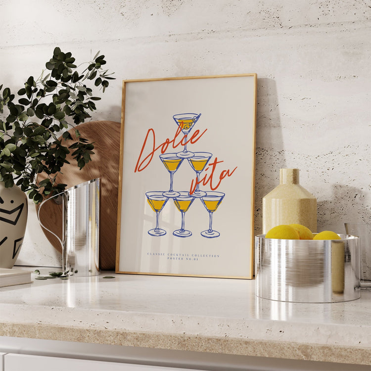 Dolce Vita Cocktail Art Print
