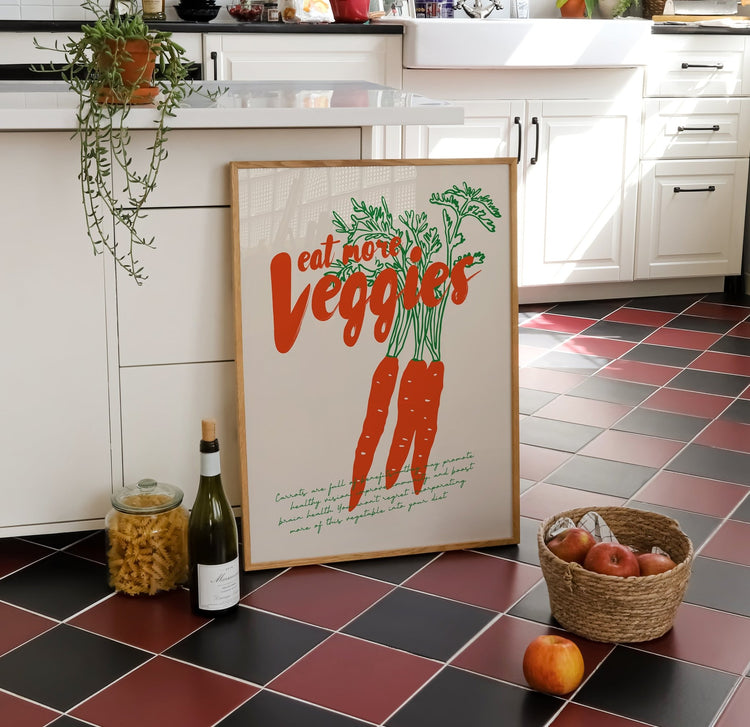 Eat More Veggies Vegetable Print