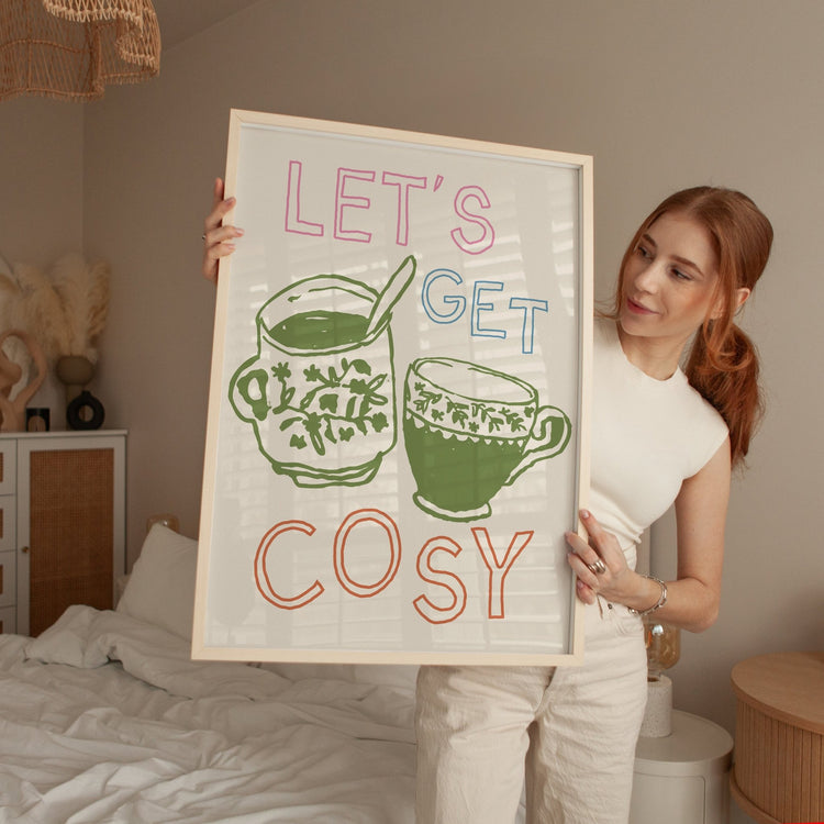 Let's Get Cosy Autumn Wall Art