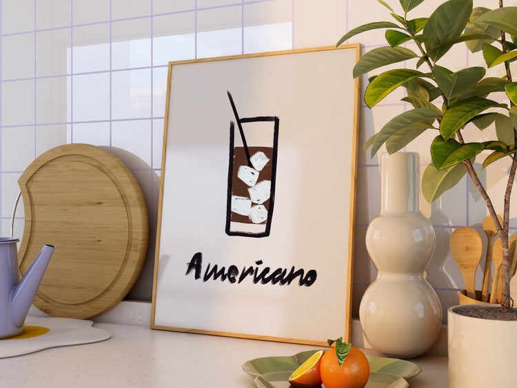 Minimalist Americano Print