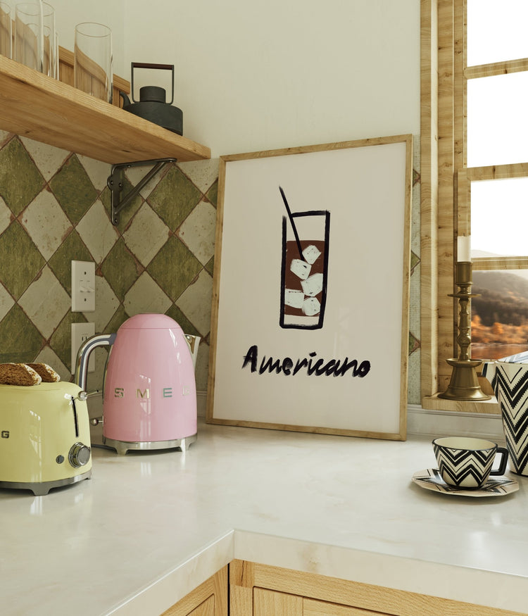 Minimalist Americano Wall Print