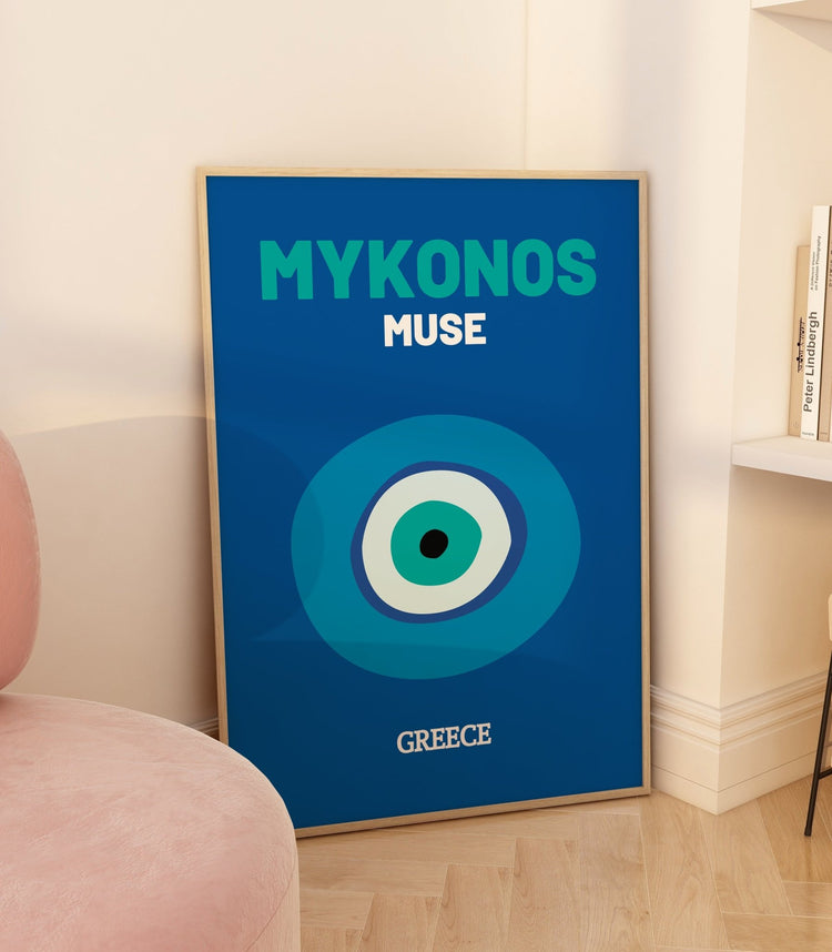 Mykonos Greece Travel Print