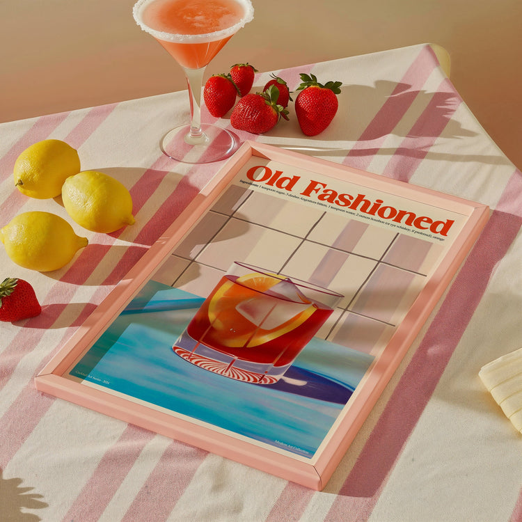Old Fashioned Cocktail Wall Print
