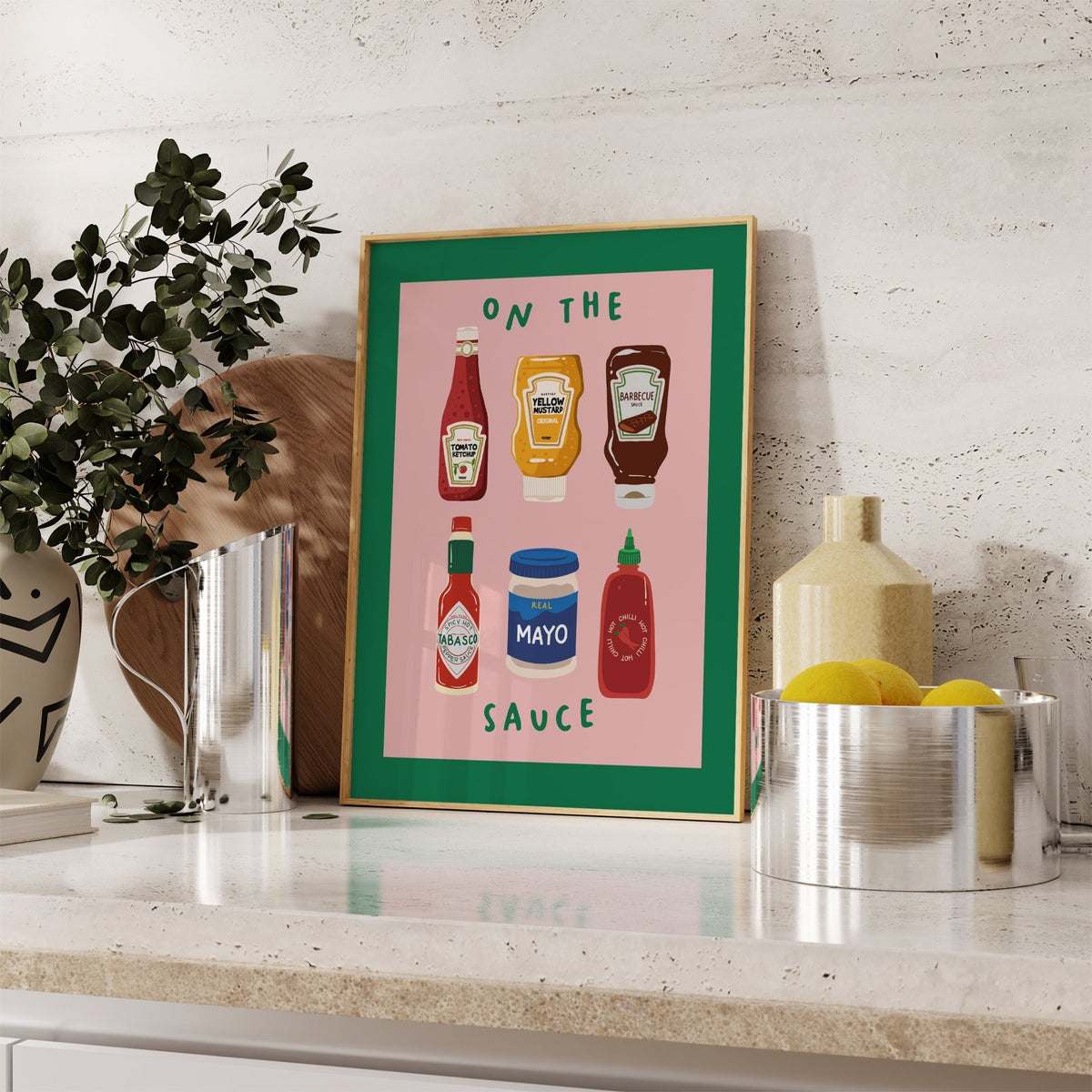 On The Sauce Kitchen Poster