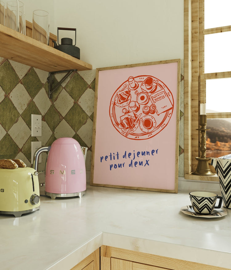 Petit Déjeuner Pour Deux Breakfast Room Wall Poster