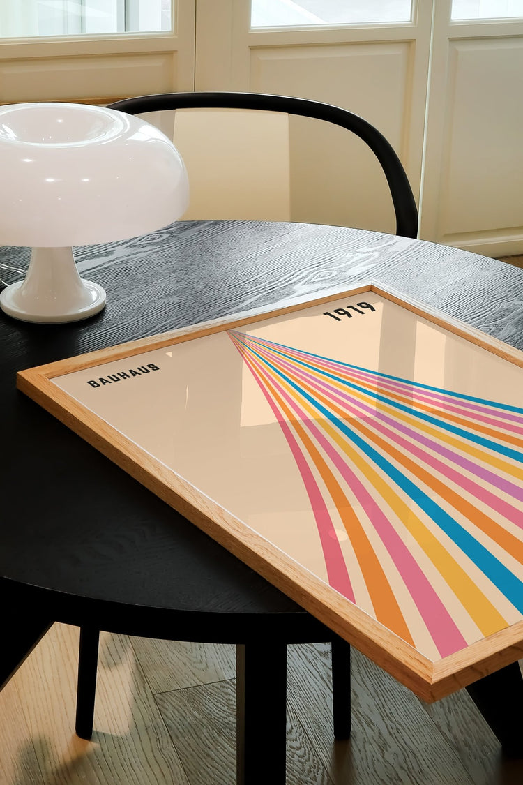 Striped Bauhaus Wall Print
