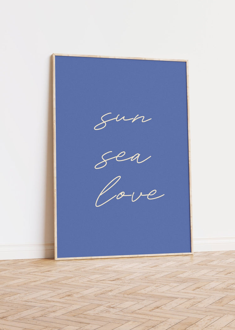 Sun Sea Love Wall Art