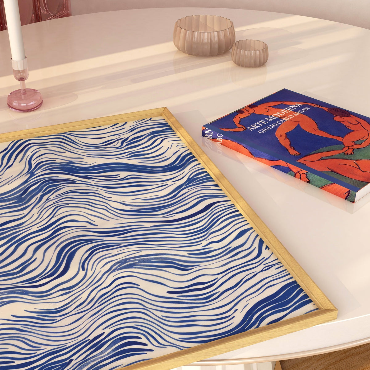 Waves Abstract Poster