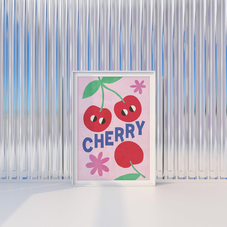 Abstract Cherry Print