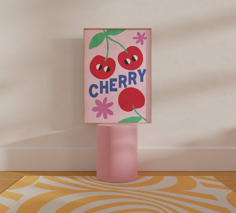 Abstract Cherry Print