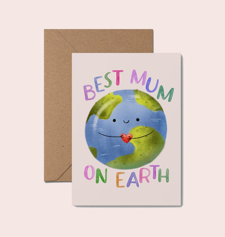 Best Mum on Earth Mother's Day Card