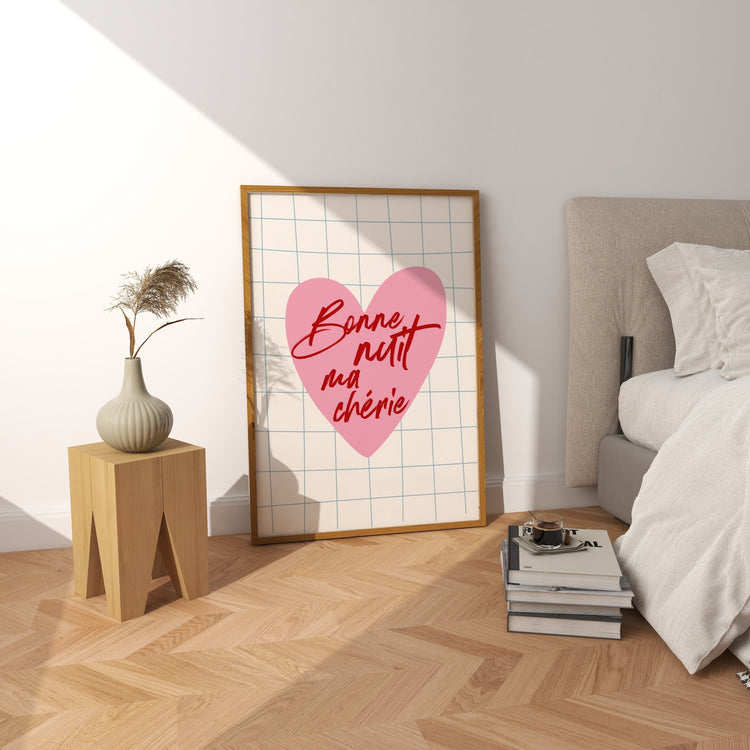 Bonne Nuit ma Chérie Bedroom Print
