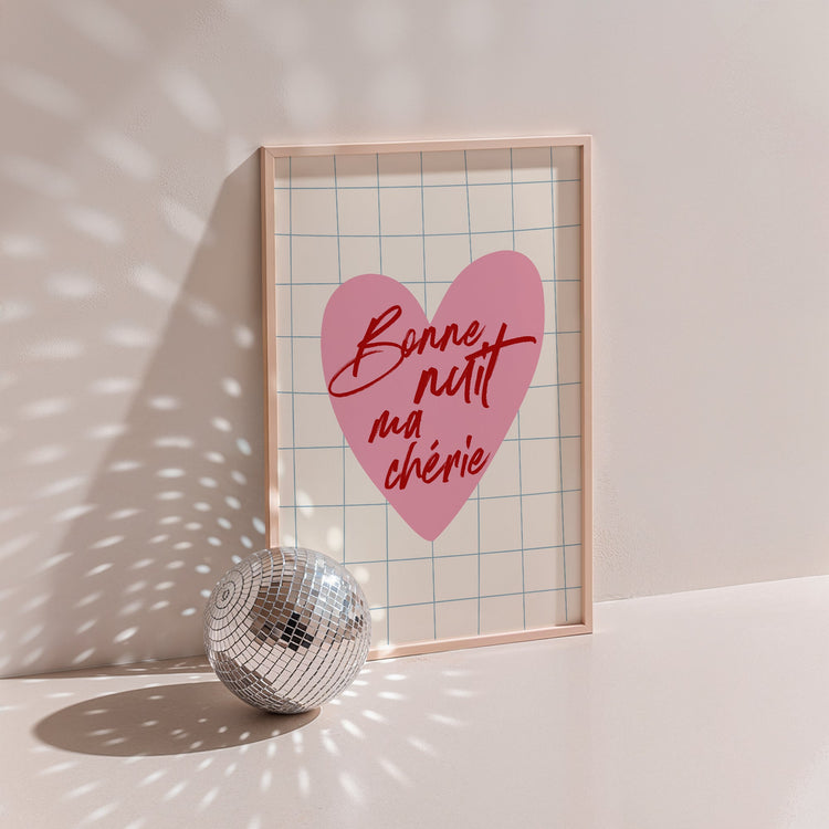Bonne Nuit ma Chérie Bedroom Print