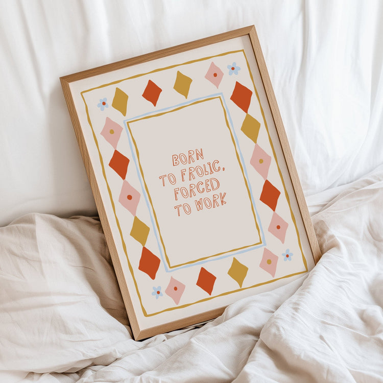 Feel-good wall art print for bedrooms, hallways and living spaces