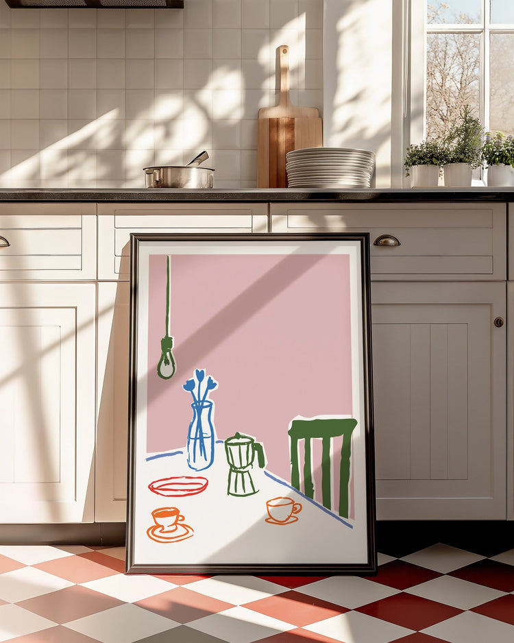 Breakfast Scene Kitchen Print