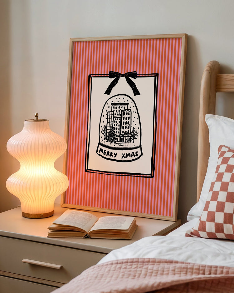 Christmas Snow Globe Print