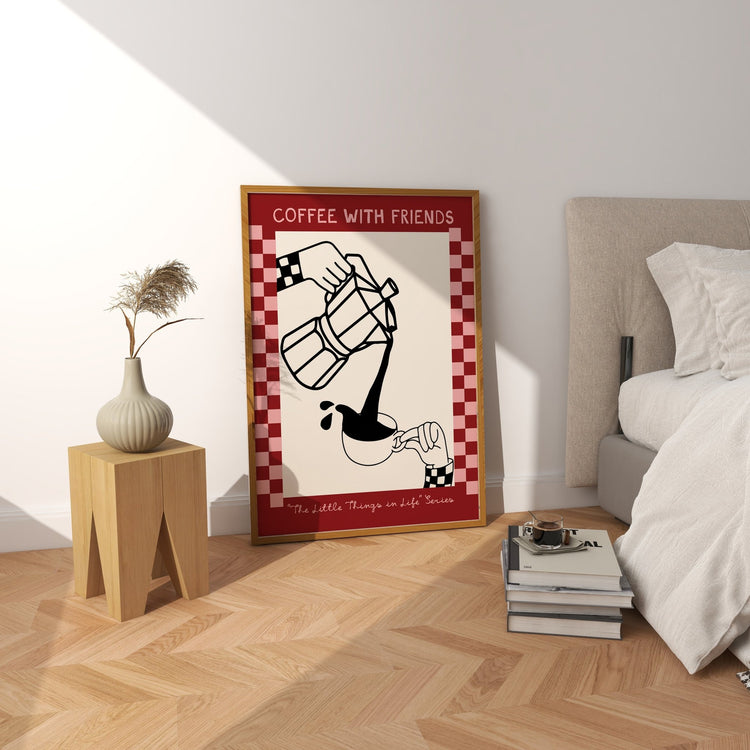 Coffee With Friends Abstract Kitchen Print