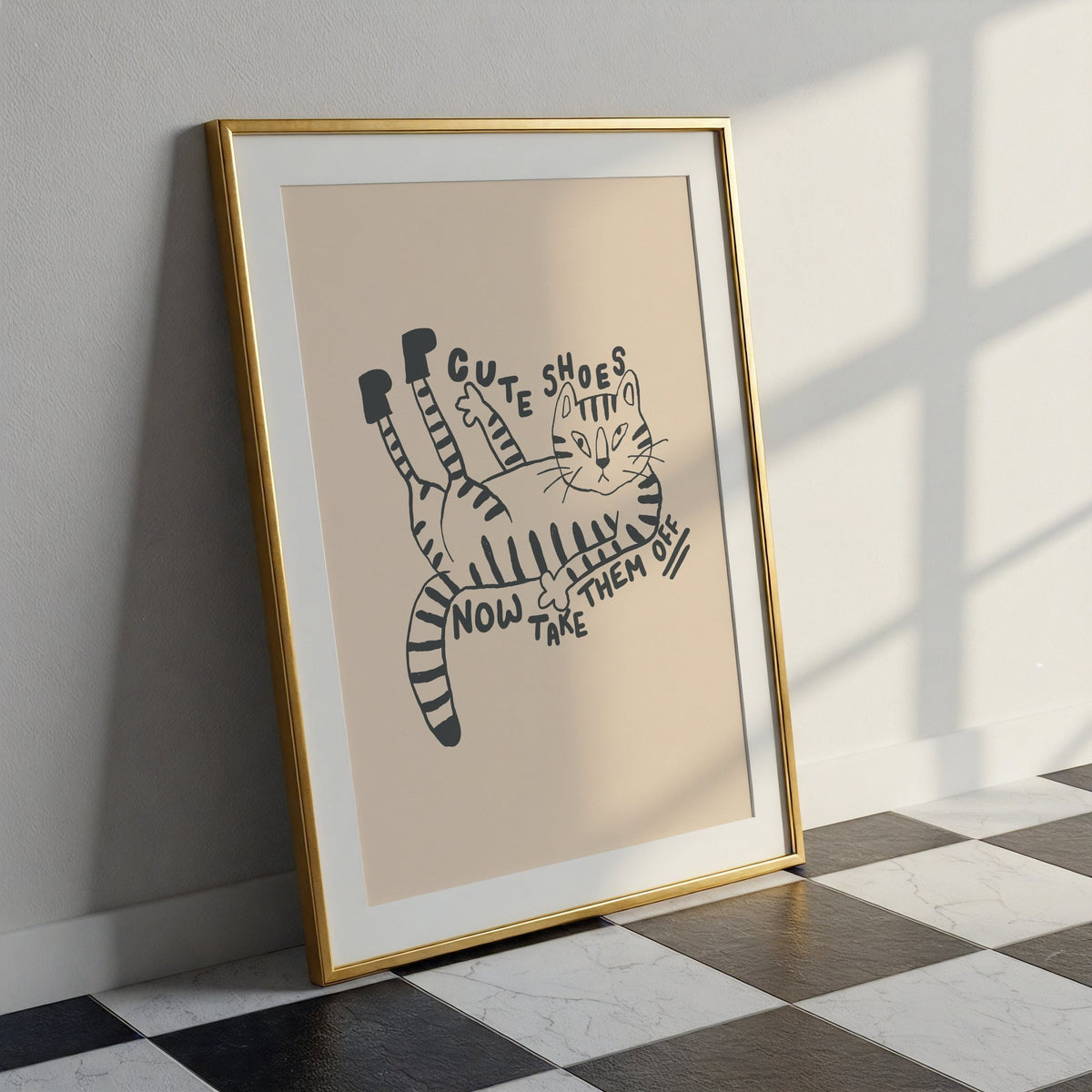 Cute Shoes Funny Hallway Print