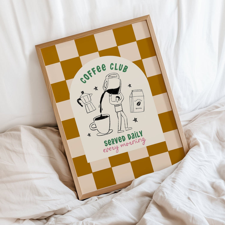 Daily Coffee Club Print