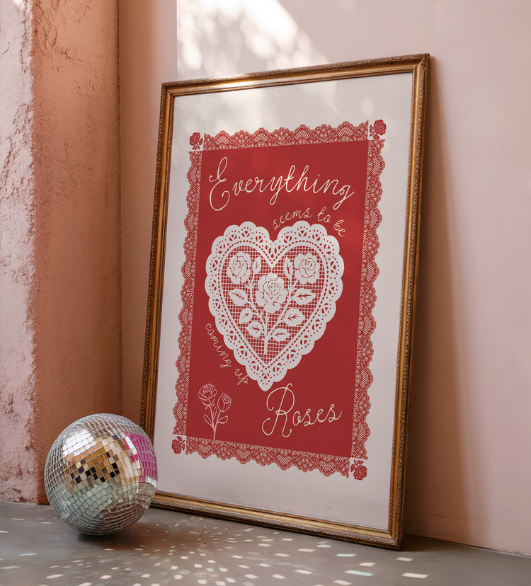 Coming Up Roses Print