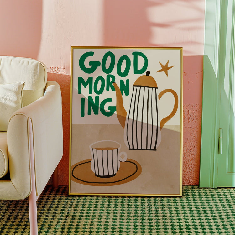Good Morning Kitchen Tea Print