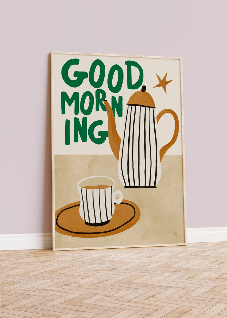 Good Morning Kitchen Tea Print