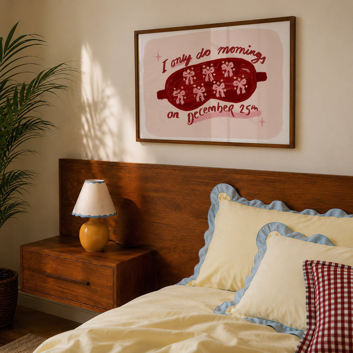 I Only Do Mornings on 25th December Christmas Print
