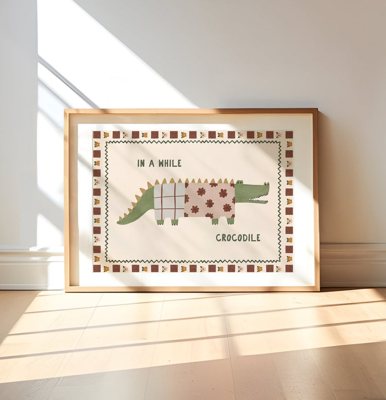 In A While Crocodile Print