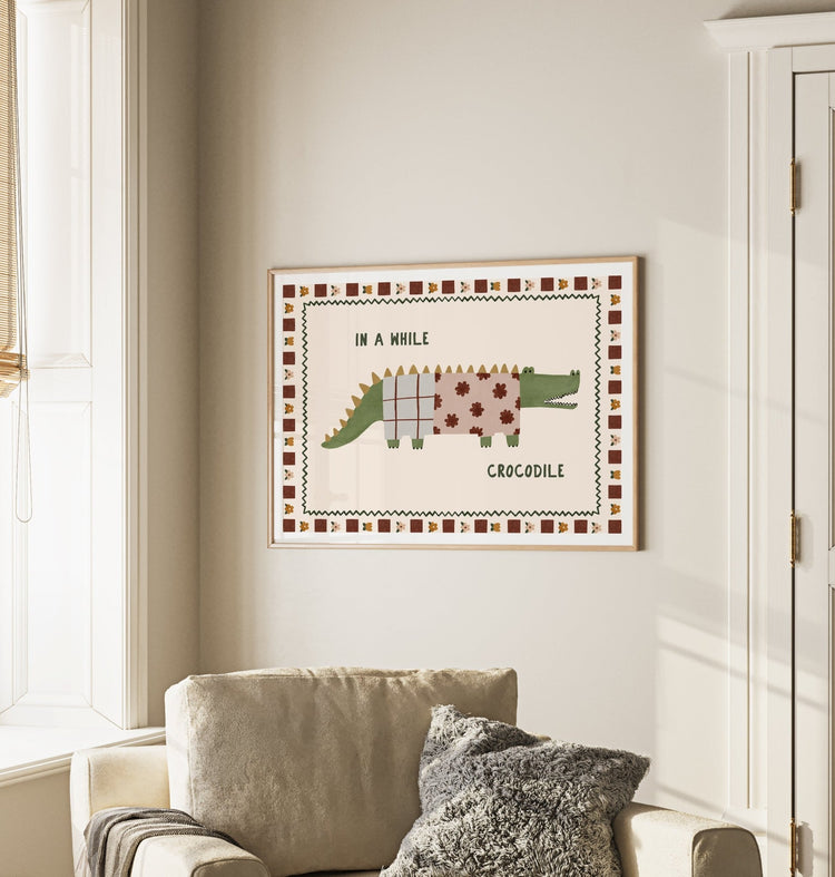 In A While Crocodile Print