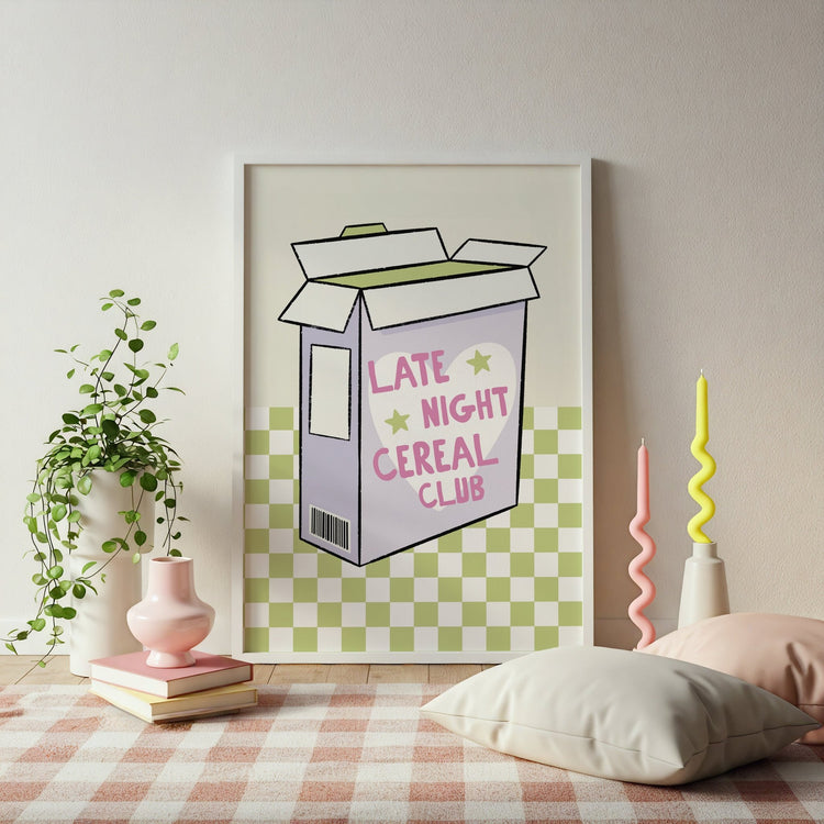 Late Night Cereal Club Print