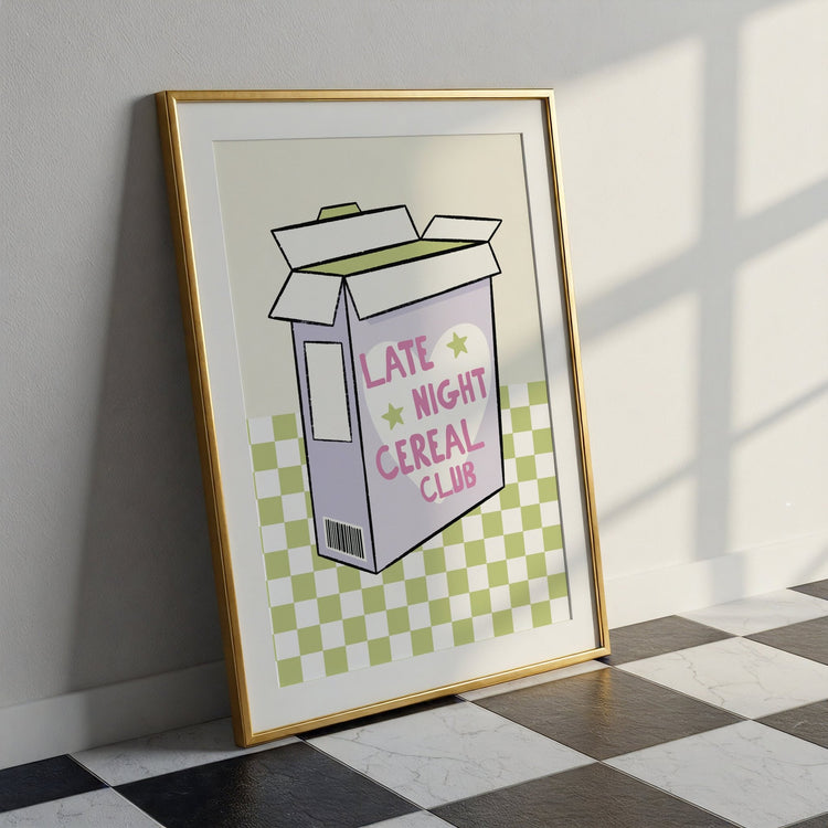 Late Night Cereal Club Print