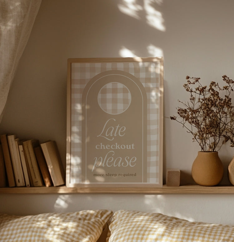 Late Checkout Bedroom Print