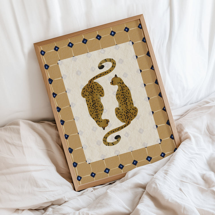 Mustard Leopards Print