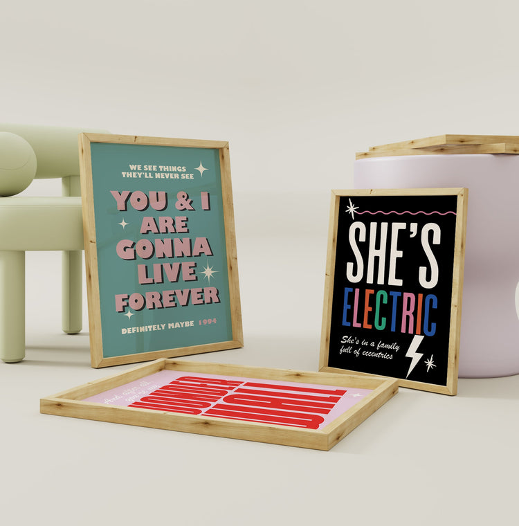 Live Forever Oasis Inspired Print