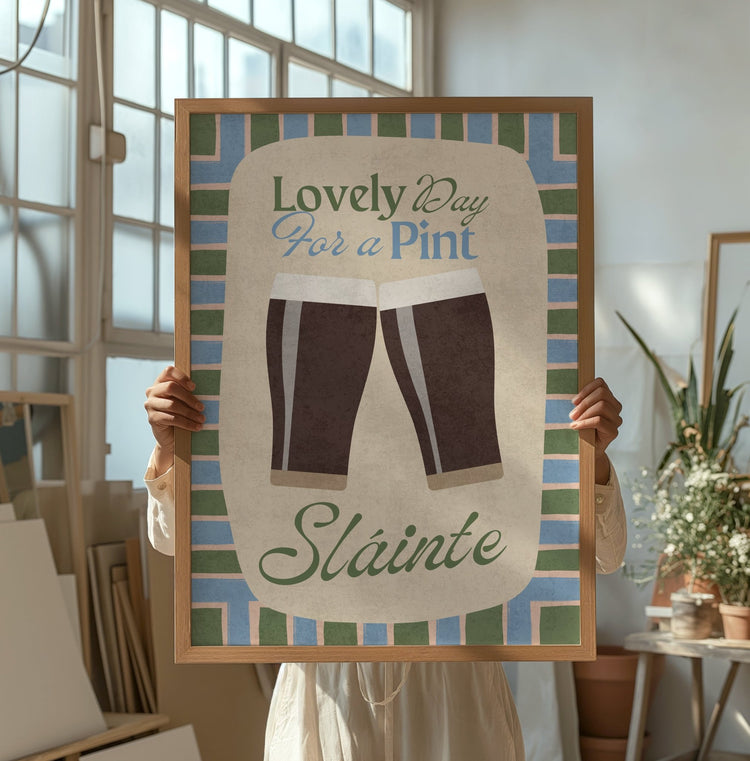 Lovely Day for a Pint Print