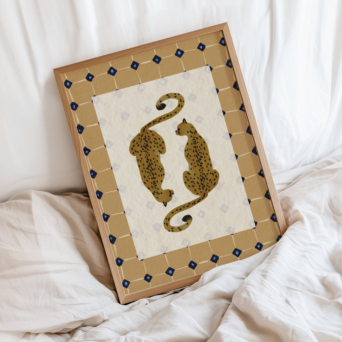 Mustard Leopards Print