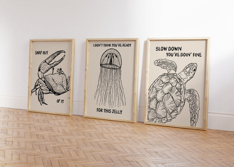 Neutral Bathroom Quotes Set of 3