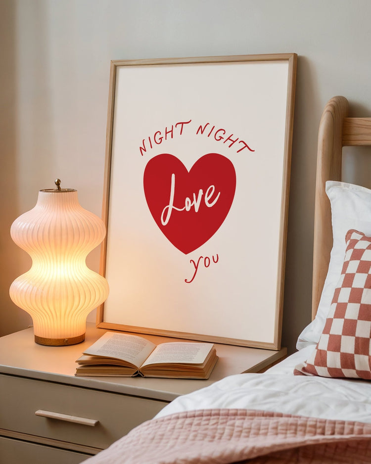 Night Night Love you Bedroom Print
