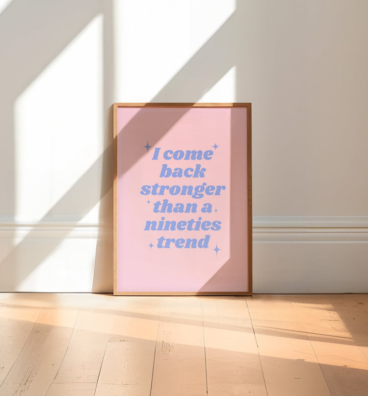 Nineties Trend Print