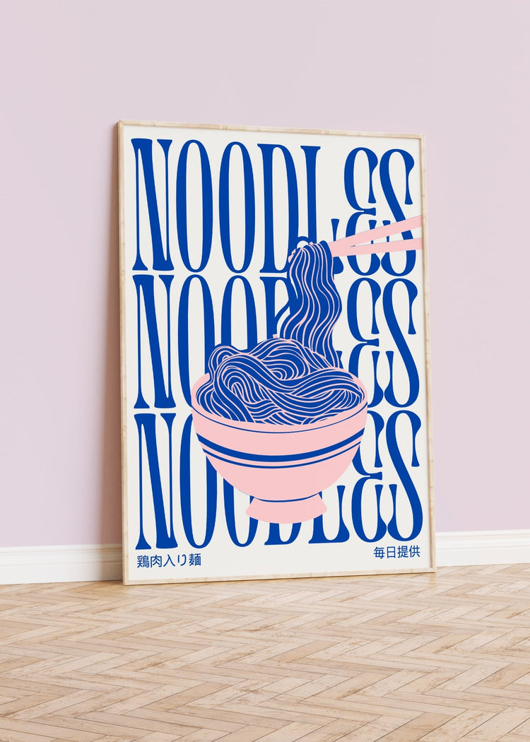 Noodles Abstract Kitchen Print