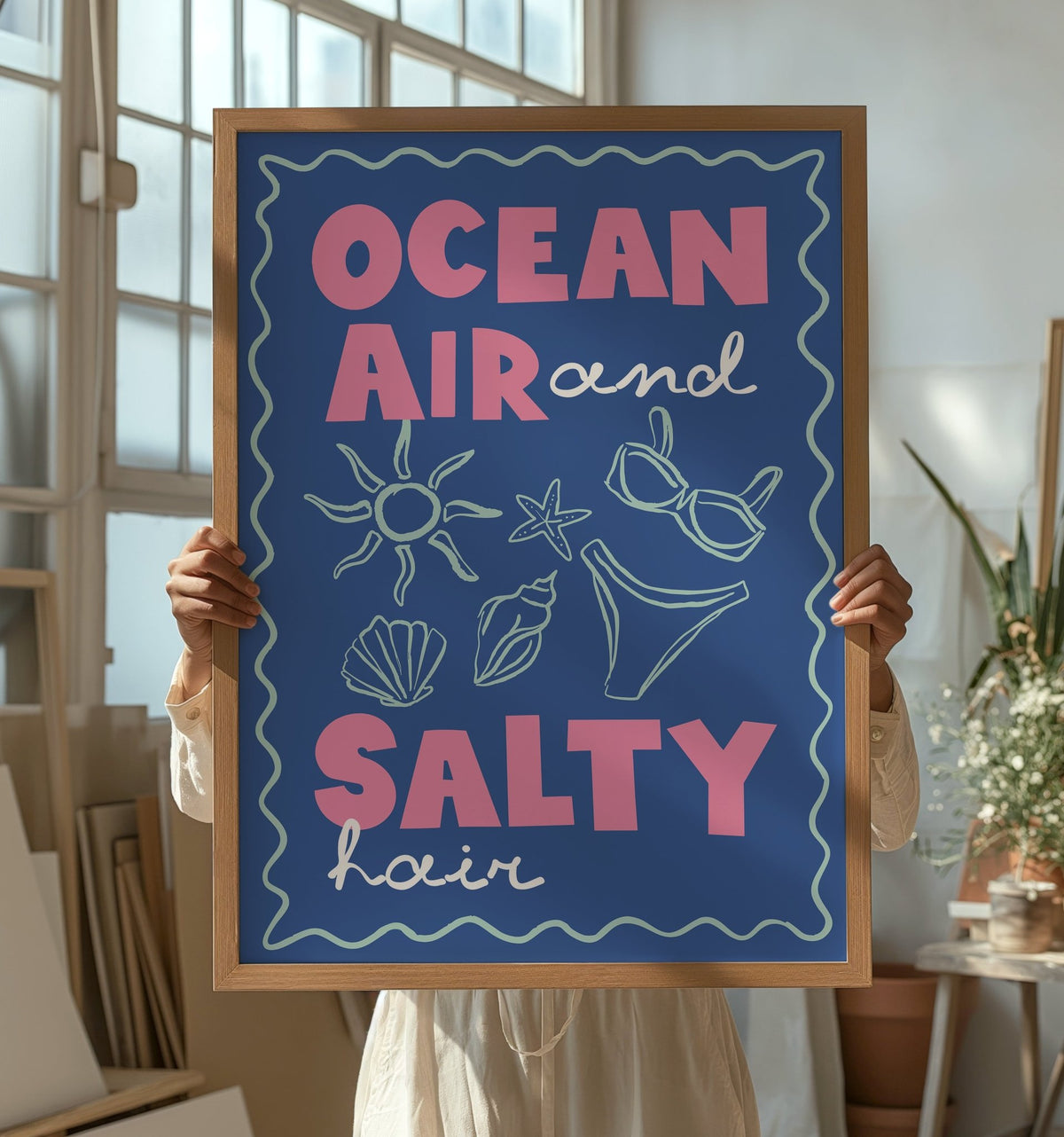 Ocean Air & Salty Hair Print