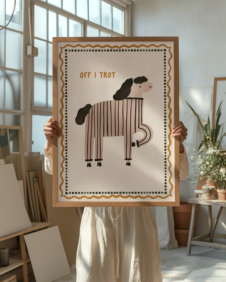 Off I Trot Print