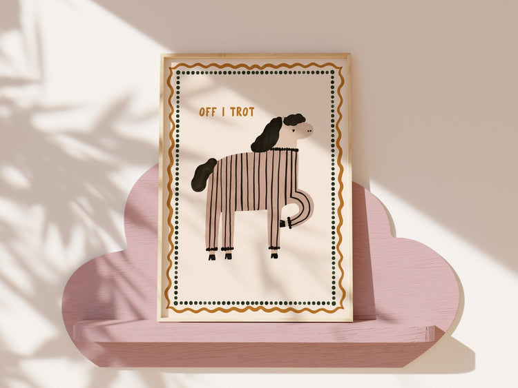 Off I Trot Print