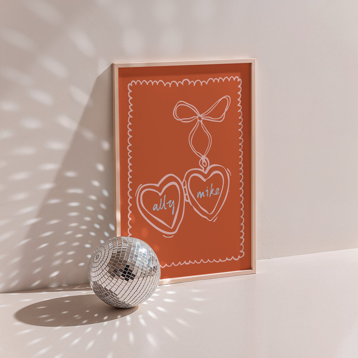 Personalised Locket Print